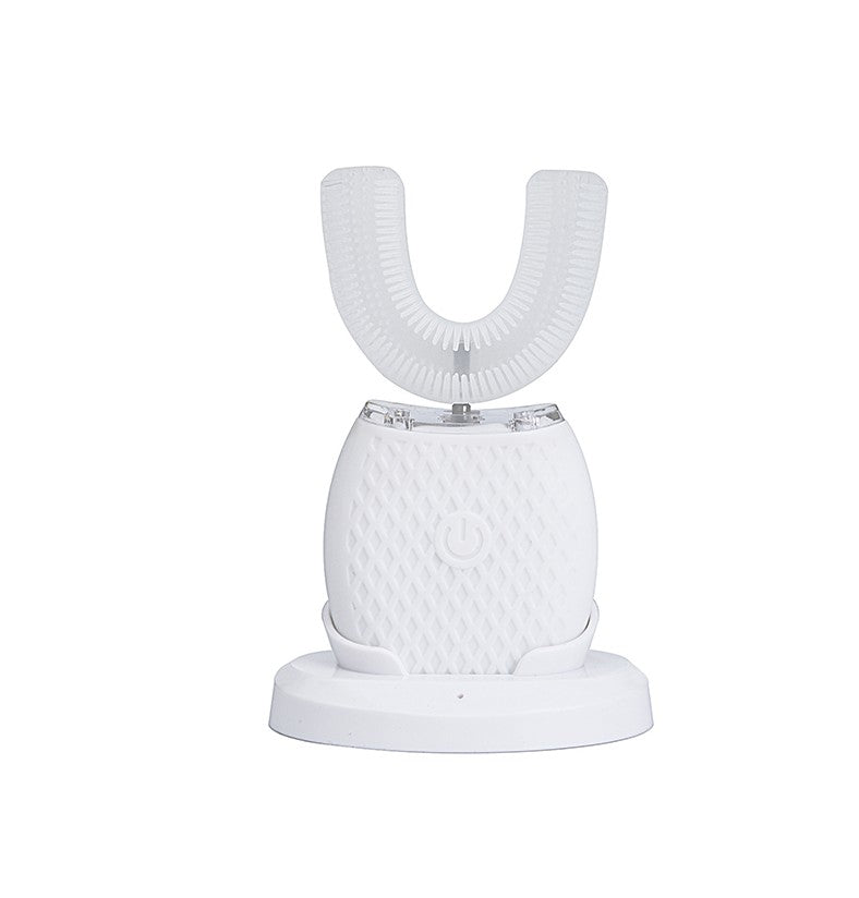 U Shape Cold Light Automatic Toothbrush - White