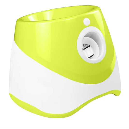 Rechargeable automatic tennis ball launcher for pets